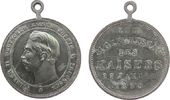 Wilhelm II. (1888-1918) tragebare Medaille Zinn versilbert (?) Wilhelm II. (1888-1918) - zum 31. Geburtstag, Büste nach links / Mehrzeiler, ca. 26,8 MM -