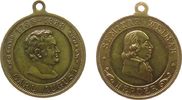 Städte tragbare Medaille Messing Carl August (1775-1828) - Seminar Weimar, Büste von Herder nach rechts / Büste von Carl August nach rechts, Sachsen-Weim -