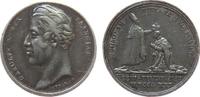 Frankreich Miniaturmedaille Silber Charles X (1824-30) - auf seine Krönung, durch den Erzbischhof von Reims, Büste nach links / Krönungsszene, v. Gayrard, c -
