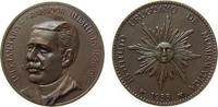 Uruguay Medaille Bronze Tammaro Luis - Medailleur, gestiftet vom Numismatisches Institut, Büste halblinks / Sonne, ca. 34 MM -