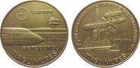 Rumänien Medaille Bronze Tirgu Mures Flughafen - Erinnerung an den Flugzeugpionier Aurel Vlaicu, Tarom, Ansicht des modernen Flughafens / Gedenksä -