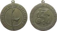 Städte tragbare Medaille Bronzeguß Westerland - 125 Jahre Nordseeheilbad, Sylt, Inselkarte / Reiter auf Pferd, ca. 70 MM -