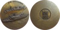 Italien Medaille Bronze Home Line (Italien) - auf die Passagierschiffe S.S. Homeric und S.S. Oceanic, beide Schiffe auf See / Firmenzeichen, ca. -