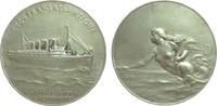 Frankreich Medaille Bronze versilbert Transatlantique - auf die Aktionärsversammlung der Gesellschaft, Meerjungfrau mit Füllhorn nach links / Passag -