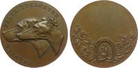 Schweden Medaille Bronze Skanska Fältridtklubben - zwei Hundeköpfe nach links, Adler im Hufeisen, v. Lindahl, ca. 45,4 MM -