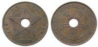 Belgisch Kongo 10 Centimes Ku Leopold II, Randstoß