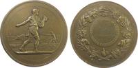 Frankreich Medaille Bronze Landwirtschaftsministerium - verliehen an M. Daret, Sämann vor Bauer beim Pflügen mit Ochsengespann / Gravur im Kreis von -