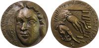 Frankreich Medaille Bronze Couperin François (1668-1733) - französischer Organist und Komponist, Büste halblinls / Klavier spielende Hände, v. Veyss -