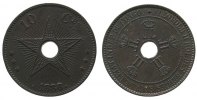 Belgisch Kongo 10 Centimes Ku Leopold II
