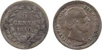 Niederlande 5 Cents Ag Wilhelm III, Schulman 666, geschlossene 8 -