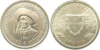 Portugal 10 Escudos 1960 Ag Heinrich der Seefahrer unz