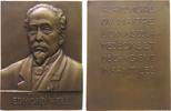 Medicina in nummis Plakette Bronze Weill Edmond (1858-1924) - auf seinen Tod, Professor für Kinderhygiene in Lyon, Medicina in nummis, Brustbild halblinks / -