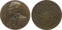 Schweden Medaille Bronze Otter Fredrik Wilhelm von (1838-1910) - auf sein 50. Marinedienstjubiläum, Entdecker und Admiral, Brustbild in Uniform na -