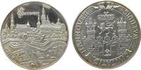 Städte Medaille versilbert Hannover, Stadtansicht / Siegel von 1539, ca. 40 MM -