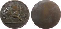 Vatikan Medaille Bronze Leo XIII (1878-1903 - ALTERIVS SIC ALTERA - POSCIT OPEM, Accademia Pontificia Tiberina, Flussgott Tiber sitzend - rechts -