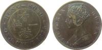 Hong Kong 1 Cent Ku Victoria, kleine Randfehler -