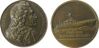Frankreich Medaille Bronze Duguay-Trouin - Kreuzer, Büste von Rene du Guay-Trouin nach rechts / Kreuzer nach rechts, v. Pelletier, ca. 41 MM, Randfe -