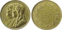 Frankreich Medaille Bronze vergoldet Louis Philippe (1830-1848) - Erinnerung an Benjamin Franklin und Baron de Antoine Montyon, beider Brustbilder h -