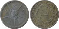 Städte Medaille Zink Halberstadt - für Treue in der Arbeit, Industrie- und Handelskammer Halberstadt, Büste mit geflügeltem Helm nach links - um -