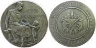 Städte Ehrenmedaille Bronze versilbert Mannheim - Verband südwestdeutscher Industrieller, Putte überreicht sitzendem Schmied einen Kranz, Randpunzen: -