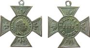Städte tragbare Medaille Bronze versilbert Dechsel - auf den Kriegerverein, Büste von Wilhelm II nach rechts / Schrift, ca. 23 MM -