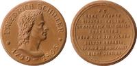 Schiller Medaille Porzellan Schiller Friedrich (1759-1805) - wo rohe Kräfte sinnlos walten
, ca. 42,5 MM, braun, kleiner Riß -