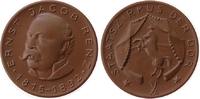 Porzellan Medaille Böttger Steinzeug Renz Ernst Jacob (1815-92) - Zirkusdirektor, Staatszirkus der DDR, Büste halblinks / aufsteigendes Pferd, ca. -