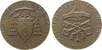 Vatikan Medaille Bronze Sede Vacante - Johannes Kardinal Villot, v. R. Vistoli, ca. 40 MM, etwas fleckig -