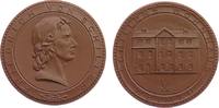 Porzellan Medaille Porzellan Schiller Friedrich (1759-1805, Weimar (1948), braun, Schillers Wohnhaus, ca. 50 MM -