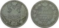 Rußland 20 Kopeken Ag Nikolaus I -