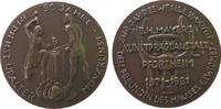 Medaille 1961 Bronze Neujahr - antike Münzprägung, zwei Männer mit Hammer und Prägestock / Spindelpresse, v. B.H. Mayer Pforzheim, ca. 50 MM vz-s...