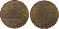 Medaille 1972 Bronze Neujahr - Olympiade, Schrift, v. B.H. Mayer Pforzheim, ca. 40 x 50 MM vz-stgl