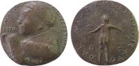 Italien Medaille Bronzeguß Montessori Maria (1870-1951) - auf ihren 100. Geburtstag, italienische Ärztin und Pädagogin, Brustbild nach links / st -