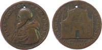Vatikan Medaille Bronze Pius V (1566-72), Brustbild nach links / Ansicht der Fassade der Kirche, Signatur: F.P. (Gianferderico Bonzaga), ca. 35,5 -