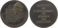 München Medaille Bronze München - für 25 Jahre treue Mitarbeit, Wappen und Zahnrad / Mehrzeiler, ca. 50,5 MM -