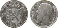 Belgien 50 Centimes Ag Leopold II, des Belges -