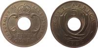Ost Afrika 5 Cents Br Georg VI, SA, etwas fleckig -