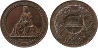 Bronzemedaille 1844 Bronze Berlin - auf die Ausstellung Deutscher Erwerbserzeugnisse, Germania / Eisenbahn, von Loos D & Lorenz F., ca. 45 MM ss