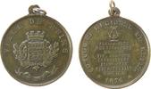 Frankreich tragbare Medaille Bronze Reims - auf die regionale u.a. Landwirtschaftsausstellung, gekröntes Wappen / Mehrzeiler, ca. 32 MM -