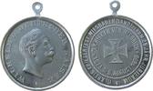 Städte tragbare Medaille Aluminium Wiesbaden - auf das VI. Kreiskriegerfest, und dem 25. Jubiläum des Kriegervereins Biebrich, Büste von Kaiser Wilhelm I -