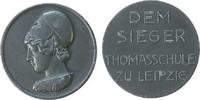 Städte Medaille Zinn Leipzig - dem Sieger, Thomasschule, Büste der Athene nach links / Mehrzeiler, ca. 30 MM -