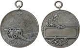 Schweiz tragbare Medaille WM Winterthur - auf den VII. Schweizer. Artillerie Tag, Kanone in Alpenlandschaft / Schrift und leeres Gravurfeld, ca. 27 MM -