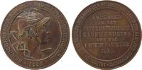 Wien Medaille Bronze Wien - Erinnerung an den Internationalen Kaufmannstag, und die I. Wiener Messe, behelmter Hermes mit Stab nach rechts / M -