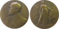 Frankreich Medaille Bronze Poincare Raymond (1860-1934) - auf seine Wahl zum Präsidenten von Frankreich, Brustbild nach links / stehende Frauengesta -