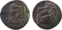 Bosnien-Herzegowina Medaille Kupfer Sarajewo - auf die Nachrichten aus dem Kriegsgebiet und auf den Genozid, Körperteile neben brennendem Sofa vor Stern / ge -