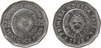 Argentinien 25 Pesos NiSt Wappen -