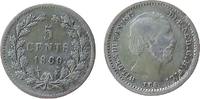 Niederlande 5 Cents Ag Wilhelm III, Schulman 671 -