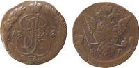 Rußland 5 Kopeken Ku Katharina II (1762-96), EM Ekaterinburg, überprägt (?) -