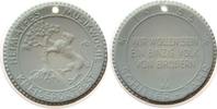 Porzellan Medaille Porzellan Meissen - Heimatfest Musikwoche Kreissportfest / Schiller Jahr 1955, ca. 37,5 MM, weiss -