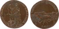 Rechenpfennig Rechenpfennig Bronze Clausthal - Rechenpfennig, weibliche Gestalt mit Waage und Senkblei - am Fuß Füllhorn / Spielutensilien u.a. Würfelbeche -